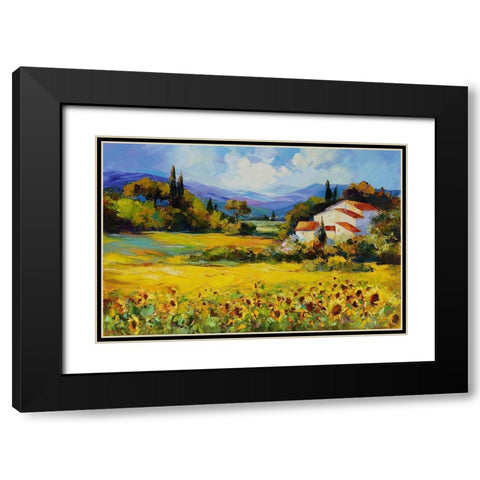 La Belle de Jour Black Modern Wood Framed Art Print with Double Matting by Bond