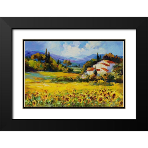 La Belle de Jour Black Modern Wood Framed Art Print with Double Matting by Bond