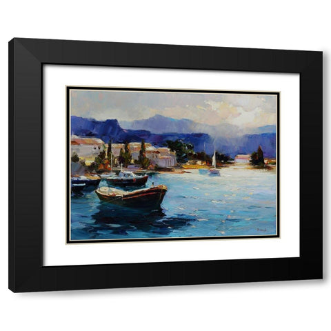 Summer Rendezvous Black Modern Wood Framed Art Print with Double Matting by Bond