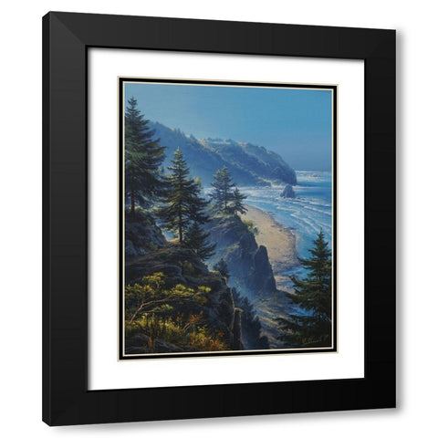 The Bay Black Modern Wood Framed Art Print with Double Matting by Yushkevich, Viktor