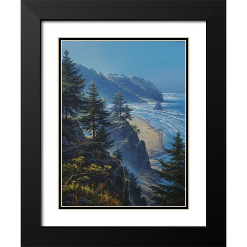 The Bay Black Modern Wood Framed Art Print with Double Matting by Yushkevich, Viktor