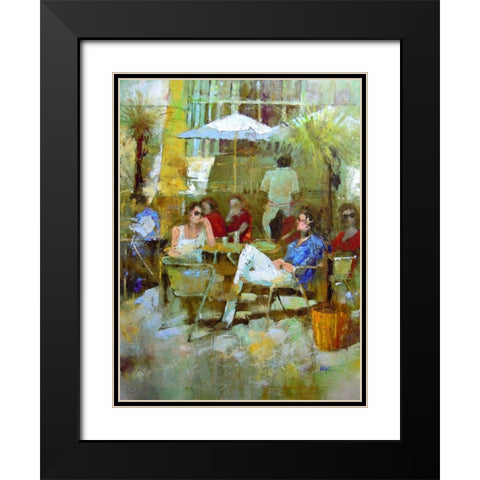 Nice Memories Black Modern Wood Framed Art Print with Double Matting by Zakrynycny, Viktor