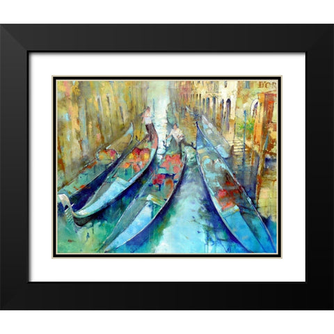 Venetian Tulipfrom Doro Garden Black Modern Wood Framed Art Print with Double Matting by Zakrynycny, Viktor