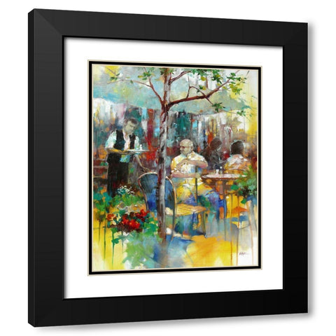 In the Shade of a Sicamore Tree Black Modern Wood Framed Art Print with Double Matting by Zakrynycny, Viktor