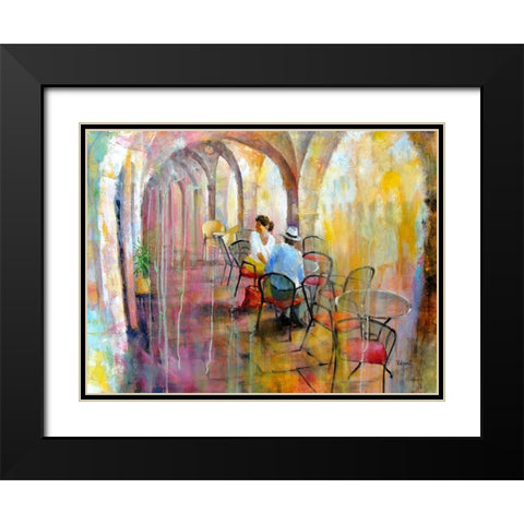 A Touch of Eternity Black Modern Wood Framed Art Print with Double Matting by Zakrynycny, Viktor