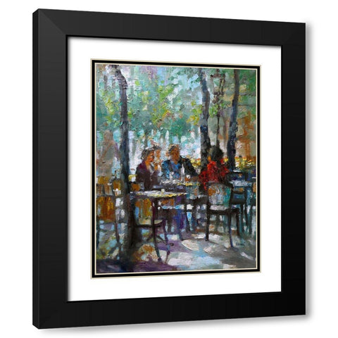 Summer Day  Black Modern Wood Framed Art Print with Double Matting by Zakrynycny, Viktor