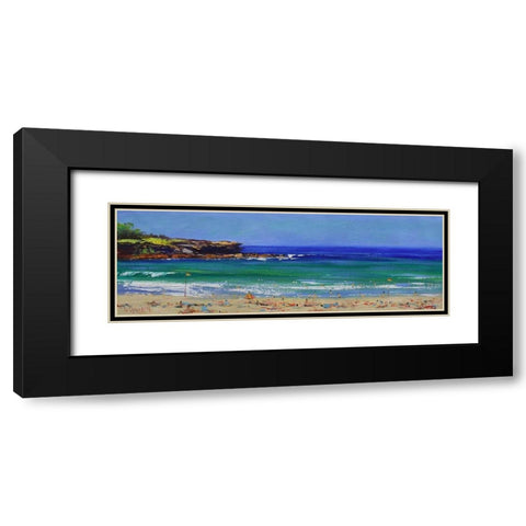 Bondi Beach Black Modern Wood Framed Art Print with Double Matting by Gercken, Graham