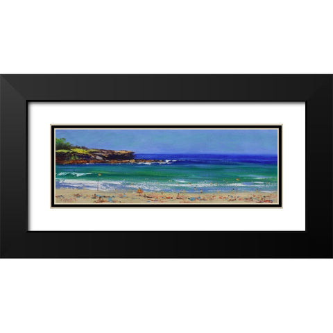 Bondi Beach Black Modern Wood Framed Art Print with Double Matting by Gercken, Graham