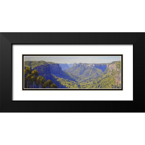 Grosse Valley Black Modern Wood Framed Art Print with Double Matting by Gercken, Graham