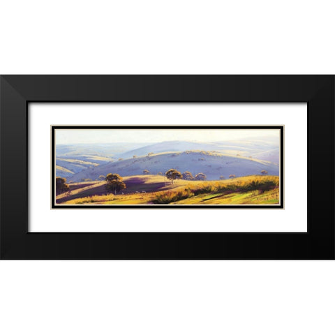 Kanimbla Valley Black Modern Wood Framed Art Print with Double Matting by Gercken, Graham
