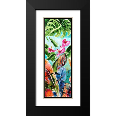 Tropical II Black Modern Wood Framed Art Print with Double Matting by Kovacs, Anna Brigite