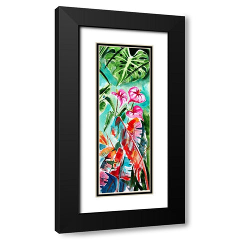 Tropical III Black Modern Wood Framed Art Print with Double Matting by Kovacs, Anna Brigite