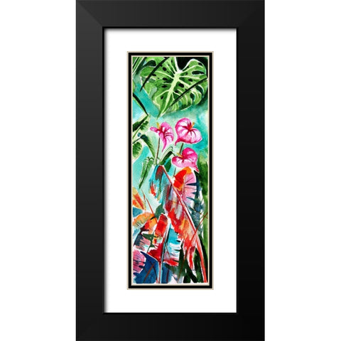 Tropical III Black Modern Wood Framed Art Print with Double Matting by Kovacs, Anna Brigite