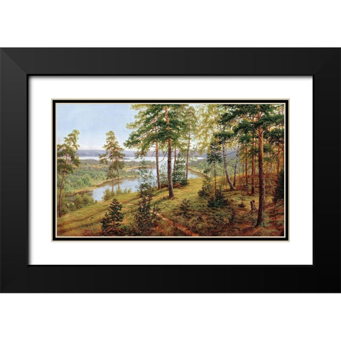 Russian Landscapes I Black Modern Wood Framed Art Print with Double Matting by Davutov, Ilfat