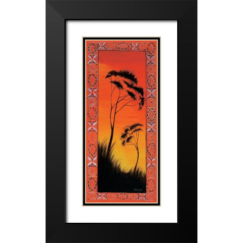 Australian Bush II Black Modern Wood Framed Art Print with Double Matting by Dahlke, Izabella