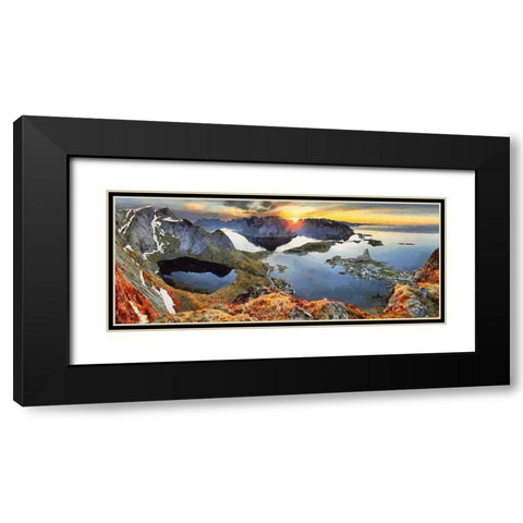Faroe Islands III Black Modern Wood Framed Art Print with Double Matting by Medeiros, Celito
