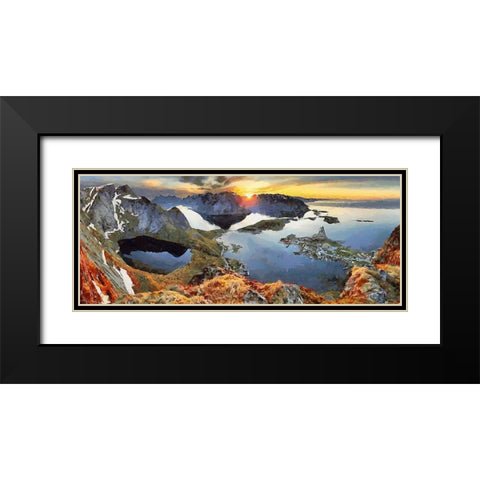 Faroe Islands III Black Modern Wood Framed Art Print with Double Matting by Medeiros, Celito
