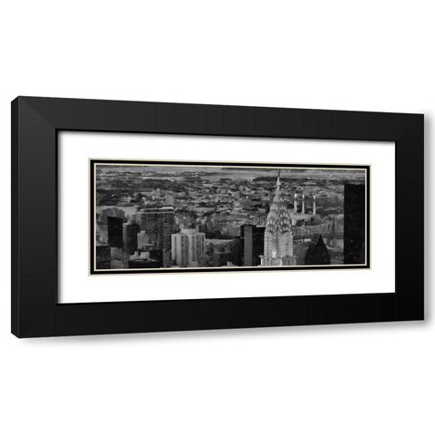 My lovely New York XXXIII Black Modern Wood Framed Art Print with Double Matting by Medeiros, Celito