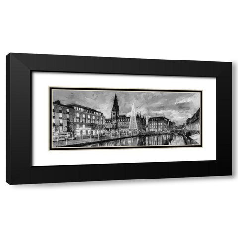 My lovely New York XXXIV Black Modern Wood Framed Art Print with Double Matting by Medeiros, Celito