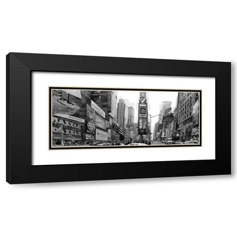 My lovely New York XXXV Black Modern Wood Framed Art Print with Double Matting by Medeiros, Celito