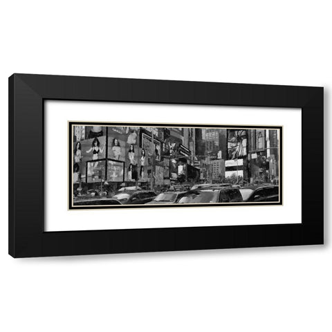 My lovely New York XXXVIII Black Modern Wood Framed Art Print with Double Matting by Medeiros, Celito
