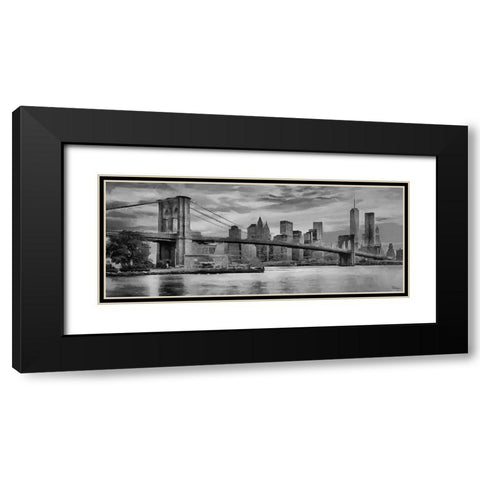My lovely New York XXXIX Black Modern Wood Framed Art Print with Double Matting by Medeiros, Celito