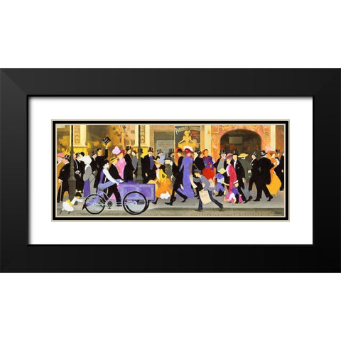 France long time ago VIII Black Modern Wood Framed Art Print with Double Matting by Medeiros, Celito