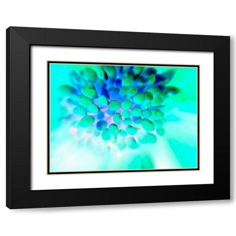 Green Bulbs Black Modern Wood Framed Art Print with Double Matting by Grayscale
