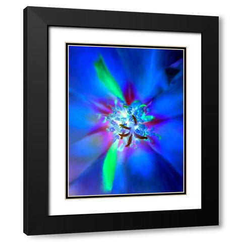 Nexus I Black Modern Wood Framed Art Print with Double Matting by Grayscale