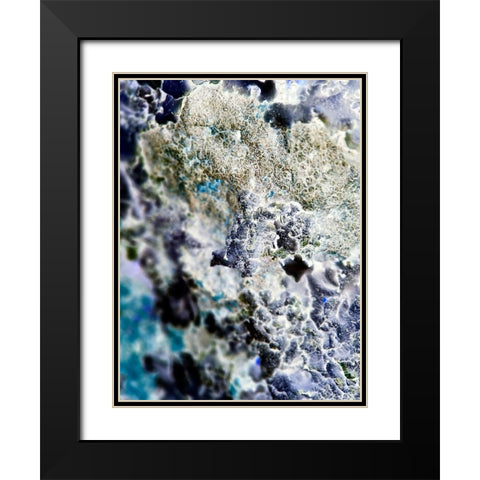 Texture Group II Black Modern Wood Framed Art Print with Double Matting by Grayscale