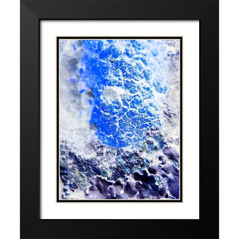 Texture Group V Black Modern Wood Framed Art Print with Double Matting by Grayscale