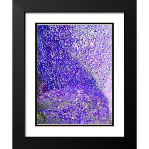 Purple Foam Black Modern Wood Framed Art Print with Double Matting by Grayscale