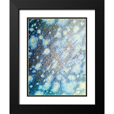 Oxidized Stone Black Modern Wood Framed Art Print with Double Matting by Grayscale