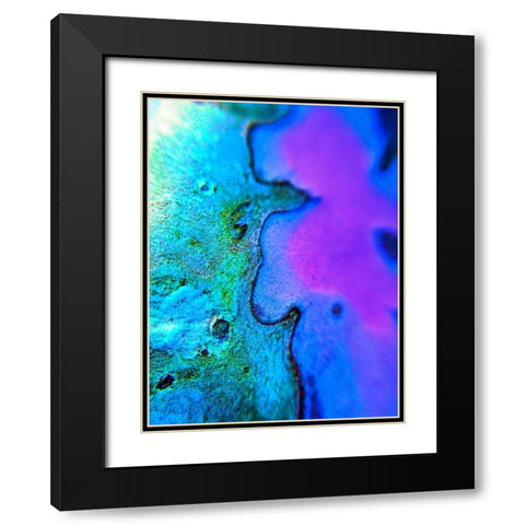 Natural Boundary I Black Modern Wood Framed Art Print with Double Matting by Grayscale