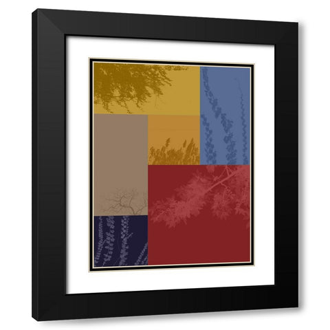 Color Blocks I Black Modern Wood Framed Art Print with Double Matting by Grayscale