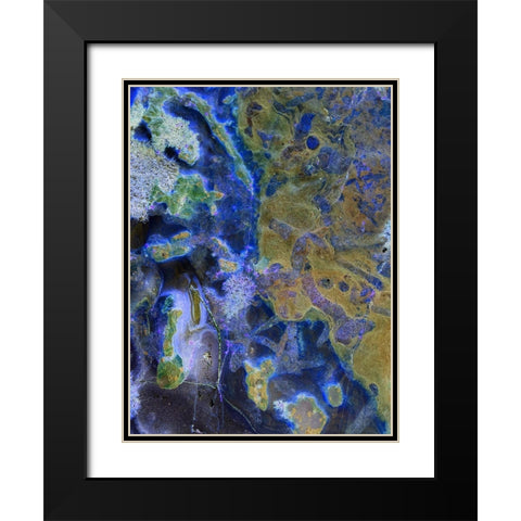 Inverted Sand I Black Modern Wood Framed Art Print with Double Matting by Grayscale