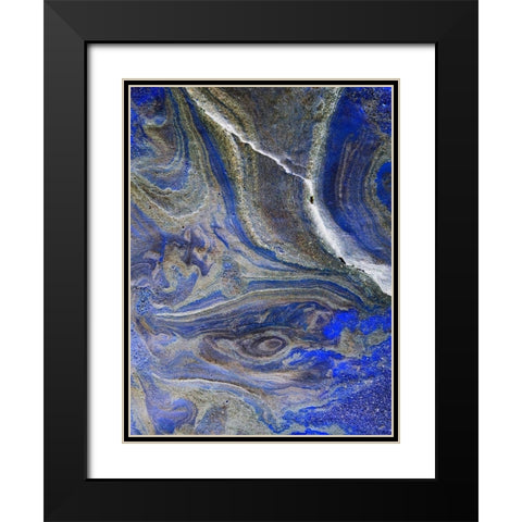 Inverted Sand II Black Modern Wood Framed Art Print with Double Matting by Grayscale