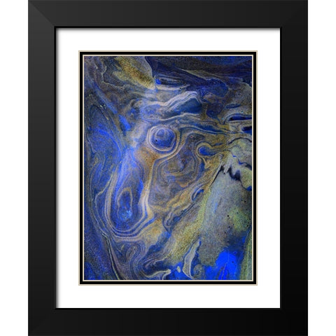 Inverted Sand III Black Modern Wood Framed Art Print with Double Matting by Grayscale