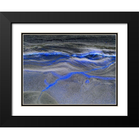 Inverted Sand IV Black Modern Wood Framed Art Print with Double Matting by Grayscale