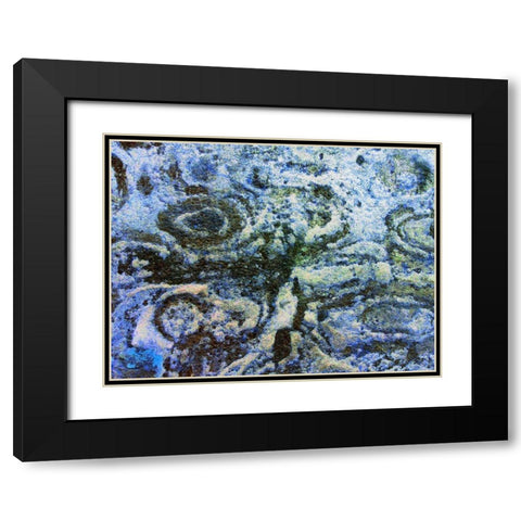 Eroded Stucco III Black Modern Wood Framed Art Print with Double Matting by Grayscale