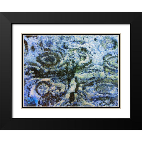 Eroded Stucco III Black Modern Wood Framed Art Print with Double Matting by Grayscale