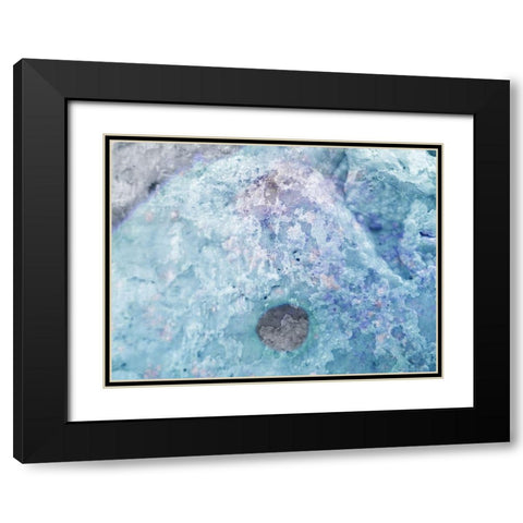 Salt Block IV Black Modern Wood Framed Art Print with Double Matting by Grayscale