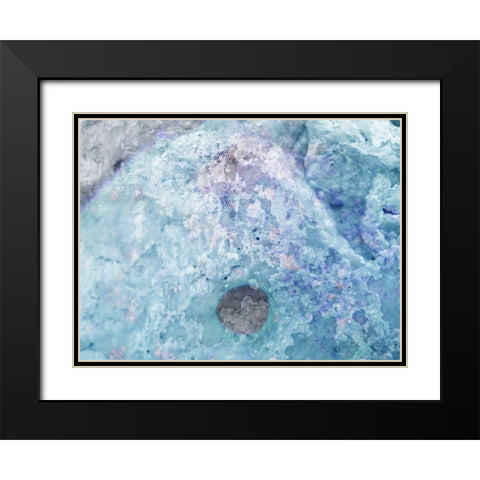 Salt Block IV Black Modern Wood Framed Art Print with Double Matting by Grayscale