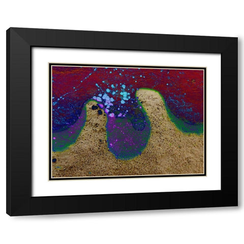 Bio Rainbow III Black Modern Wood Framed Art Print with Double Matting by Grayscale