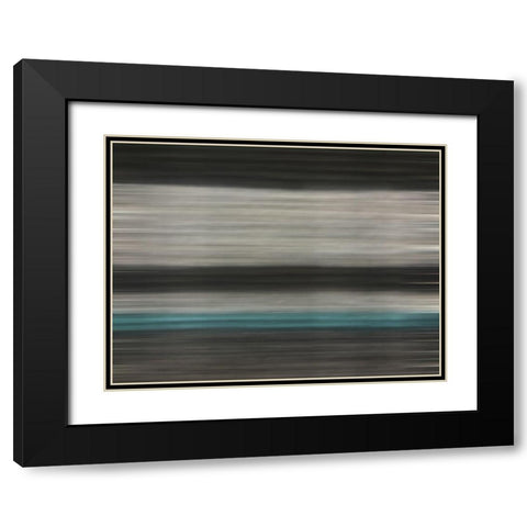 Fabric Pinstripes IV Black Modern Wood Framed Art Print with Double Matting by Grayscale