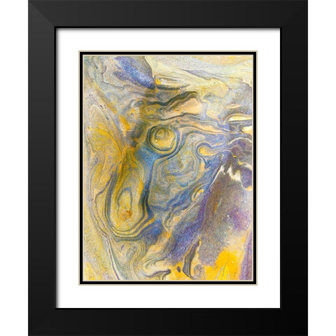 Eroded Sandstone II Black Modern Wood Framed Art Print with Double Matting by Grayscale