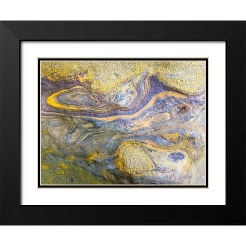 Eroded Sandstone IV Black Modern Wood Framed Art Print with Double Matting by Grayscale