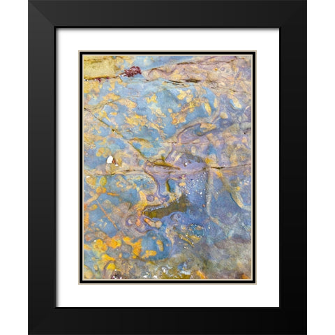 Oxidized Sand I Black Modern Wood Framed Art Print with Double Matting by Grayscale