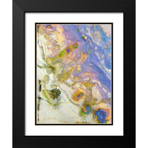 Oxidized Sand II Black Modern Wood Framed Art Print with Double Matting by Grayscale