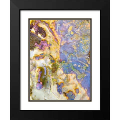 Oxidized Sand III Black Modern Wood Framed Art Print with Double Matting by Grayscale